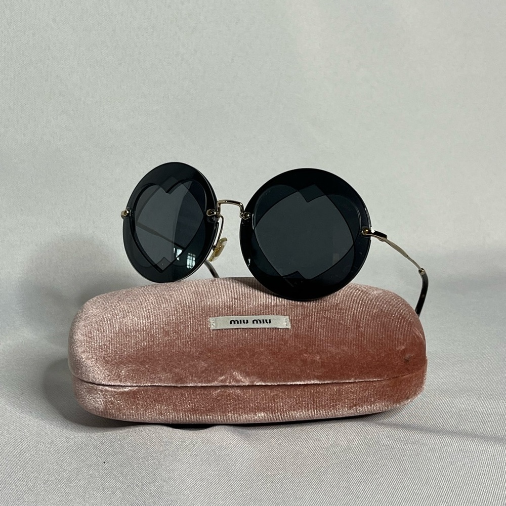 Miu Miu Black Retro-Inspired Sunglasses